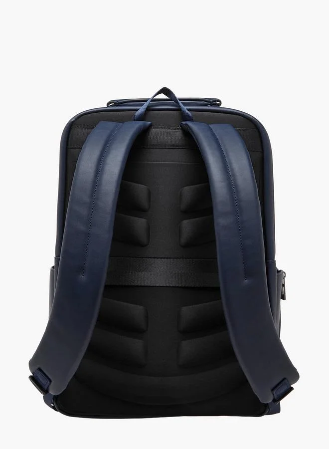 DUCHINI NAVY Solid Backpack With Adjustable Straps for Men | Best Price UAE